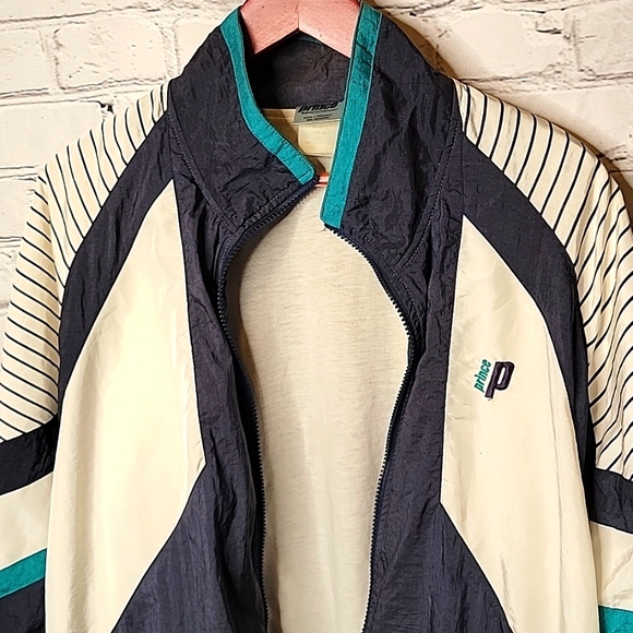 Vintage 90s Prince Tennis Light Jacket Men's Large - Picture 2 of 6